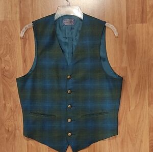 Pendleton Dark Teal Wool Fabric